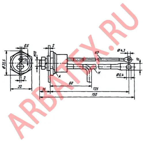 Т25-2 тиристор фото 3 Т25-2 тиристор фото 3