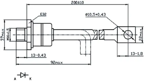 ДЧ161-160-10 диод фото 2