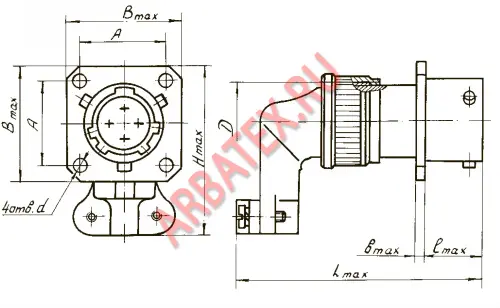 СНЦ23-55/33Р-4-А-В розетка фото фото 2 СНЦ23-55/33Р-4-А-В розетка Разъемы разное фото фото 2