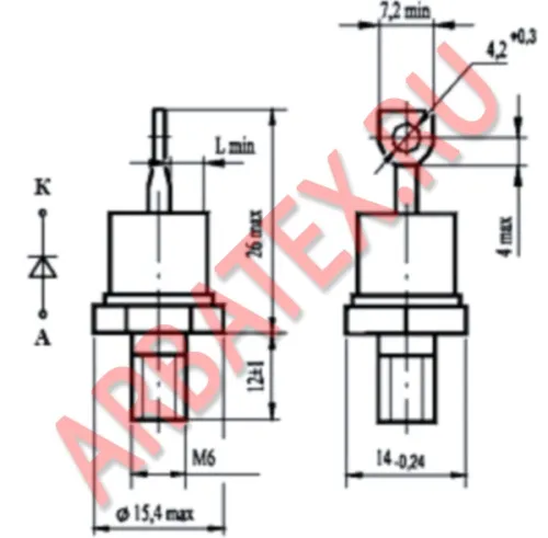 ДЛ112-40-12 диод фото 3 ДЛ112-40-12 диод фото 3