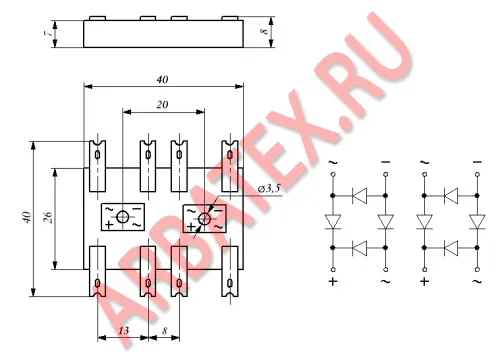 КЦ403Б диодный мост фото 3
